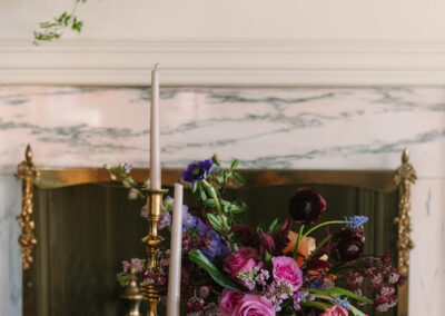 wedding styling inspiration purple flowers