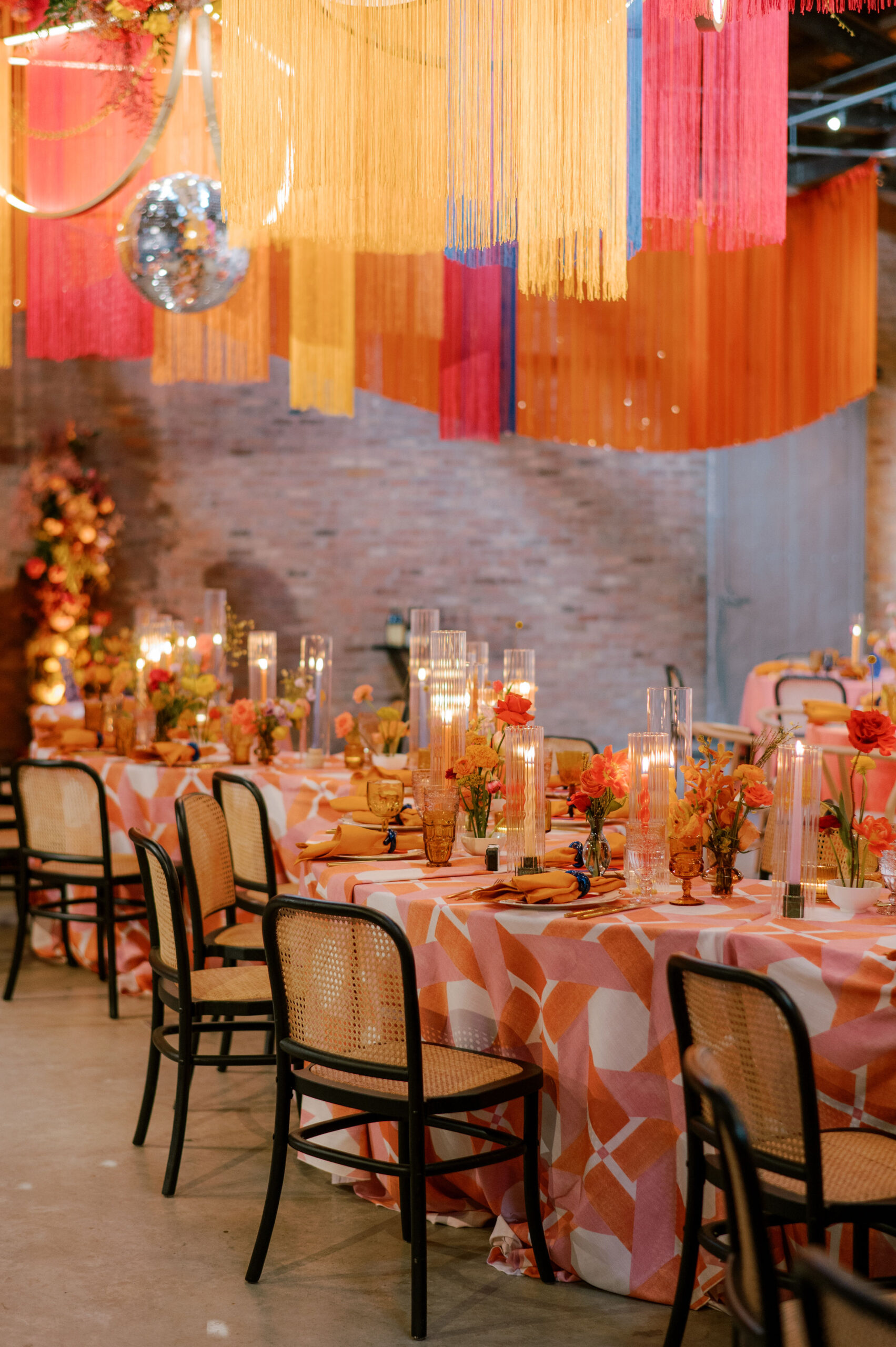 Colorful fringe loft wedding in Chicago